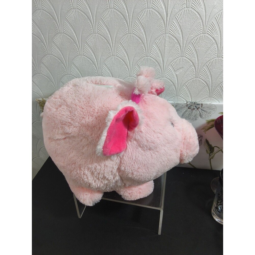 FABNY JUMBO Plush Piggy Bank Baby Pink Pig Soft Huggable